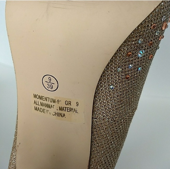 Sparkling Charlotte Russe Rose Gold Heels - Picture 5 of 6